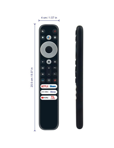 Control Remoto de Voz RC902V FAR1 Compatible TCL 8K