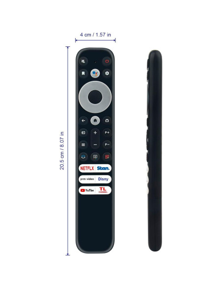 Control Remoto de Voz RC902V FAR1 Compatible TCL 8K