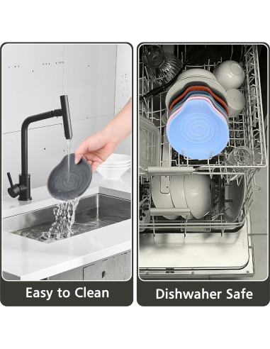 Soporte de Cuchara de Silicona VanlonPro Negro 15x13 cm