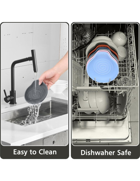 Soporte de Cuchara de Silicona VanlonPro Negro 15x13 cm Soporte de Cuchara de Silicona VanlonPro Negro 15x13 cm