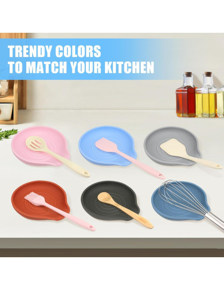 Soporte de Cuchara de Silicona VanlonPro Negro 15x13 cm Soporte de Cuchara de Silicona VanlonPro Negro 15x13 cm