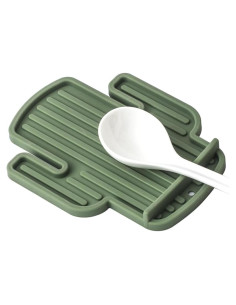 Soporte de Cuchara de Silicona JM Cactus Verde 16,5x12,9cm