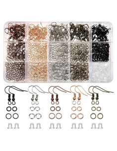 Kit de Ganchos de Aretes TOAOB 150pcs Hipoalergénicos DIY