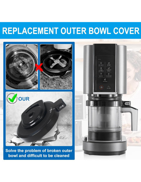 Tapa de Tazón Exterior Grngven para Ninja NC301 - Policarbonato