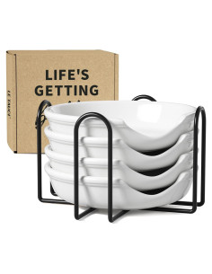 Soporte de Cuchara de Cerámica LE TAUCI Blanco Set de 4