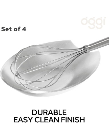 Soporte para cucharas OGGI - Set de 4 - Acero inoxidable
