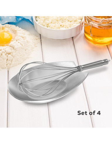 Soporte para cucharas OGGI - Set de 4 - Acero inoxidable