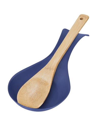 Soporte para Cuchara Acero Inoxidable OGGI Azul 21,6x11,4 cm