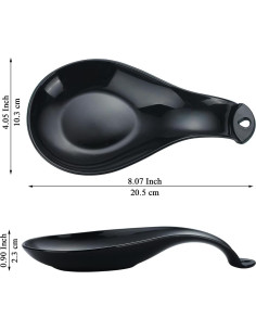 Soporte para cucharas de plástico ReaNea 4 piezas negro 2