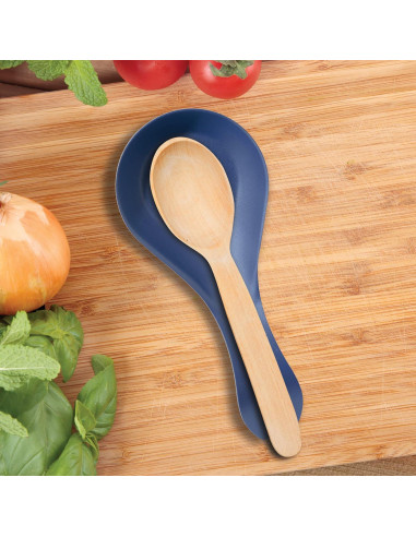 Soporte para Cuchara Acero Inoxidable OGGI Azul 21,6x11,4 cm
