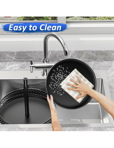 Organizador Giratorio de 2 Niveles OVICAR 30,48 cm Negro