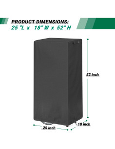 Cubierta Impermeable para Carrito de Palomitas 420D Oxford 63,5x45,7x132 cm 2