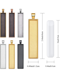 Set de 48 Bandejas Colgantes Hicarer con Azulejos de Vidrio 2