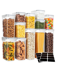 MR.SIGA Juego 12 Contenedores Almacenamiento Hermético 2.36kg