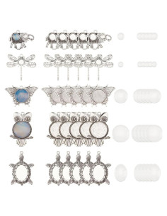 Kit de Colgantes Bezel PH PandaHall 30 Piezas para Joyería DIY