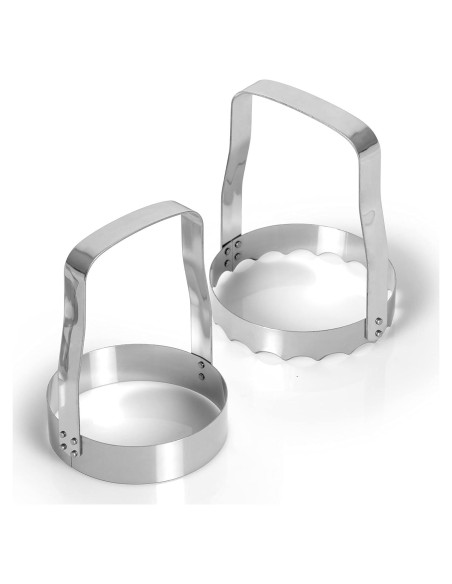 Juego de Picadores de Mano Maxam - 2 Cortadores de Acero Inoxidable Juego de Picadores de Mano Maxam - 2 Cortadores de Acero Inoxidable