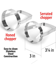 Juego de Picadores de Mano Maxam - 2 Cortadores de Acero Inoxidable 2