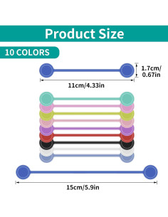 Correas Magnéticas para Cables Lusofie 10 Pcs Silicona 2