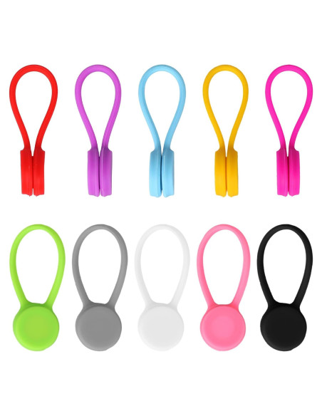 30 Correas Magnéticas Reutilizables Tinoaly para Organizar Cables 30 Correas Magnéticas Reutilizables Tinoaly para Organizar Cables