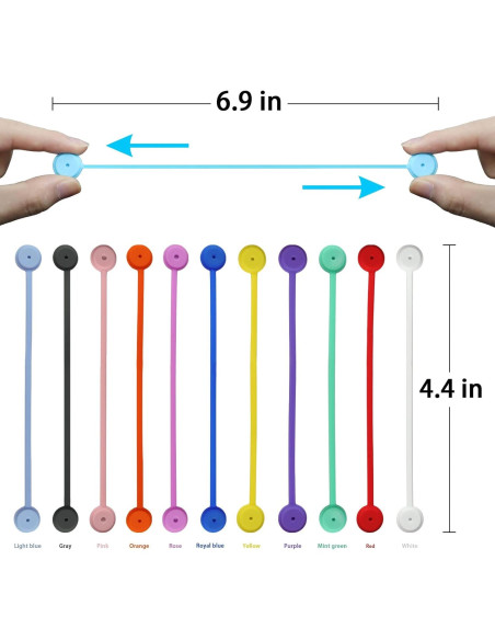 Paquete de 12 Sujetadores Magnéticos Motiloo de Silicona Paquete de 12 Sujetadores Magnéticos Motiloo de Silicona