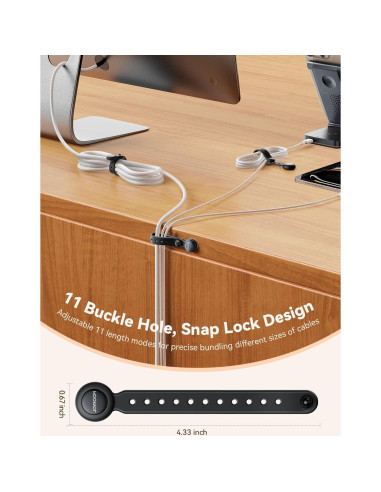 12 Correas Magnéticas de Silicona JOYROOM para Cables