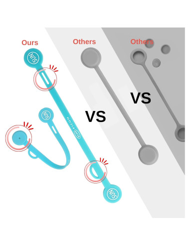 Organizadores Magnéticos de Cables SUNFICON 10 Pcs Multicolor
