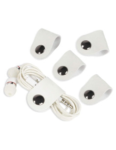 Organizador de Cables de Cuero Genuino Seabaras - Juego de 5