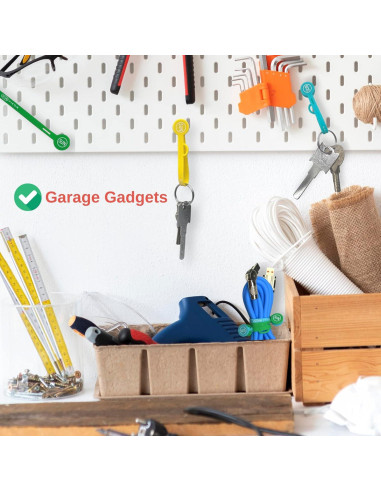 Organizadores Magnéticos de Cables SUNFICON 10 Pcs Multicolor