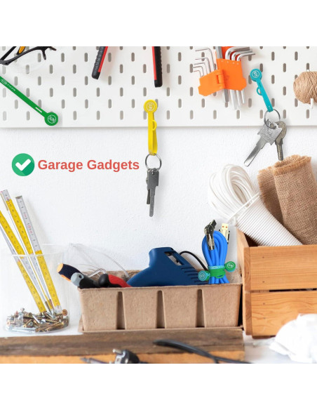 Organizadores Magnéticos de Cables SUNFICON 10 Pcs Multicolor