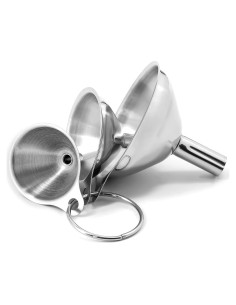 Juego de embudos de cocina Anaeat 3 piezas acero inoxidable