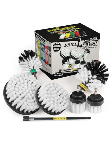 Kit de limpieza automotriz Drillbrush 7 piezas - Cepillos suaves