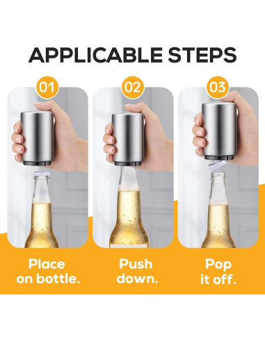 2 Abrebotellas Automáticos Swaytail Acero Inoxidable