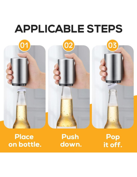 2 Abrebotellas Automáticos Swaytail Acero Inoxidable