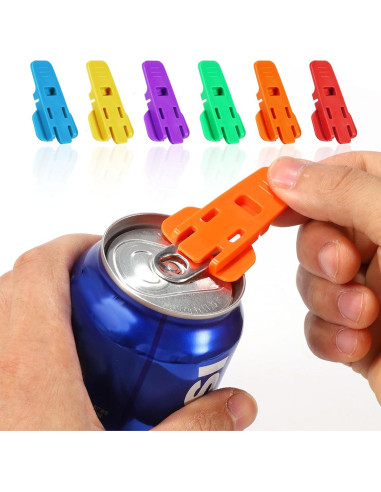 6 Abridores de Latas XIHIRCD de Colores Variados 56x35.6mm