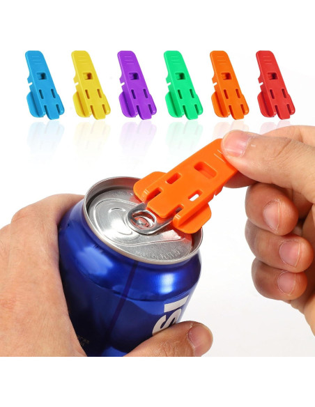 6 Abridores de Latas XIHIRCD de Colores Variados 56x35.6mm