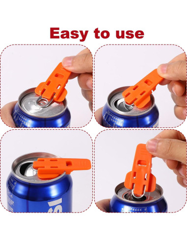 6 Abridores de Latas XIHIRCD de Colores Variados 56x35.6mm