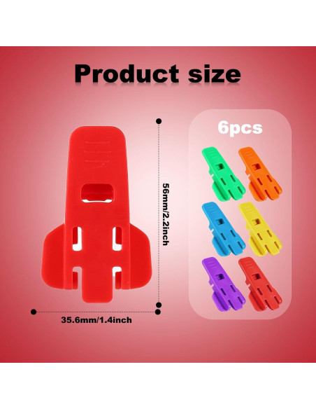 6 Abridores de Latas XIHIRCD de Colores Variados 56x35.6mm