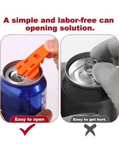 6 Abridores de Latas XIHIRCD de Colores Variados 56x35.6mm