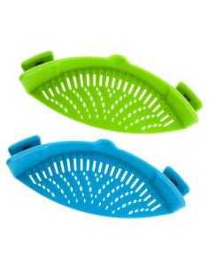 Colador Clip-on DaKuan 2 Piezas Silicona Resistente al Calor