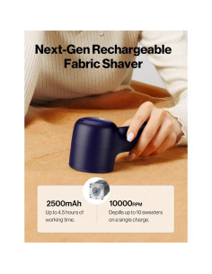 Quitapelusas eléctrico VASSON recargable 2500mAh azul 2