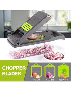 Picador de Verduras KEOUKE 12 en 1 Manual Gris 2