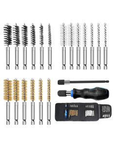 Cepillo de Alambre MAXMAN 18 Piezas para Taladro 150 mm