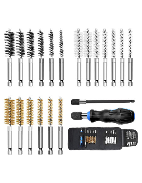 Cepillo de Alambre MAXMAN 18 Piezas para Taladro 150 mm