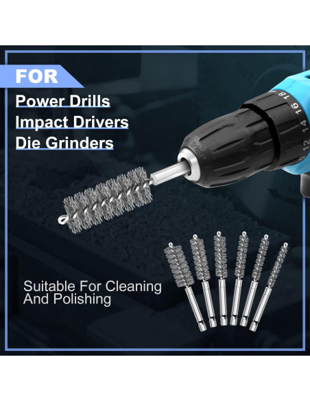 Cepillo de Alambre MAXMAN 18 Piezas para Taladro 150 mm