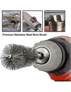 ASNOMY 14 Piezas Cepillos de Acero Inoxidable para Taladro 2