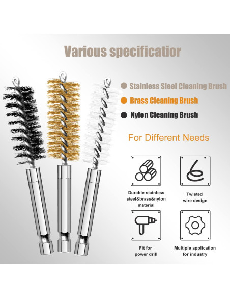 Cepillo de Alambre MAXMAN 18 Piezas para Taladro 150 mm