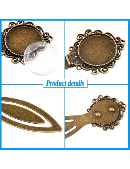 Conjunto de 12 Marcadores de Página de Bronce Antiguo Glarks Conjunto de 12 Marcadores de Página de Bronce Antiguo Glarks