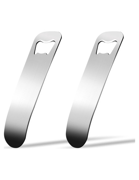 2 Abrebotellas de Acero Inoxidable Laochoes 13x4 cm