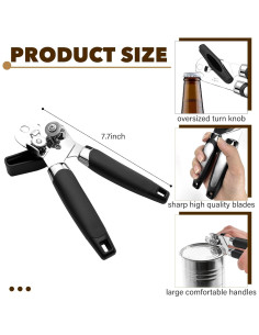 12 Abrelatas Manuales Ayearparty con Mango Suave 2,14 kg 2