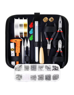 Kit de Fabricación de Joyas PAXCOO con 845 Accesorios y Herramientas